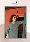 Sanskriti By Wooglee Heavy Rayon Kurti With Bottom Dupatta
